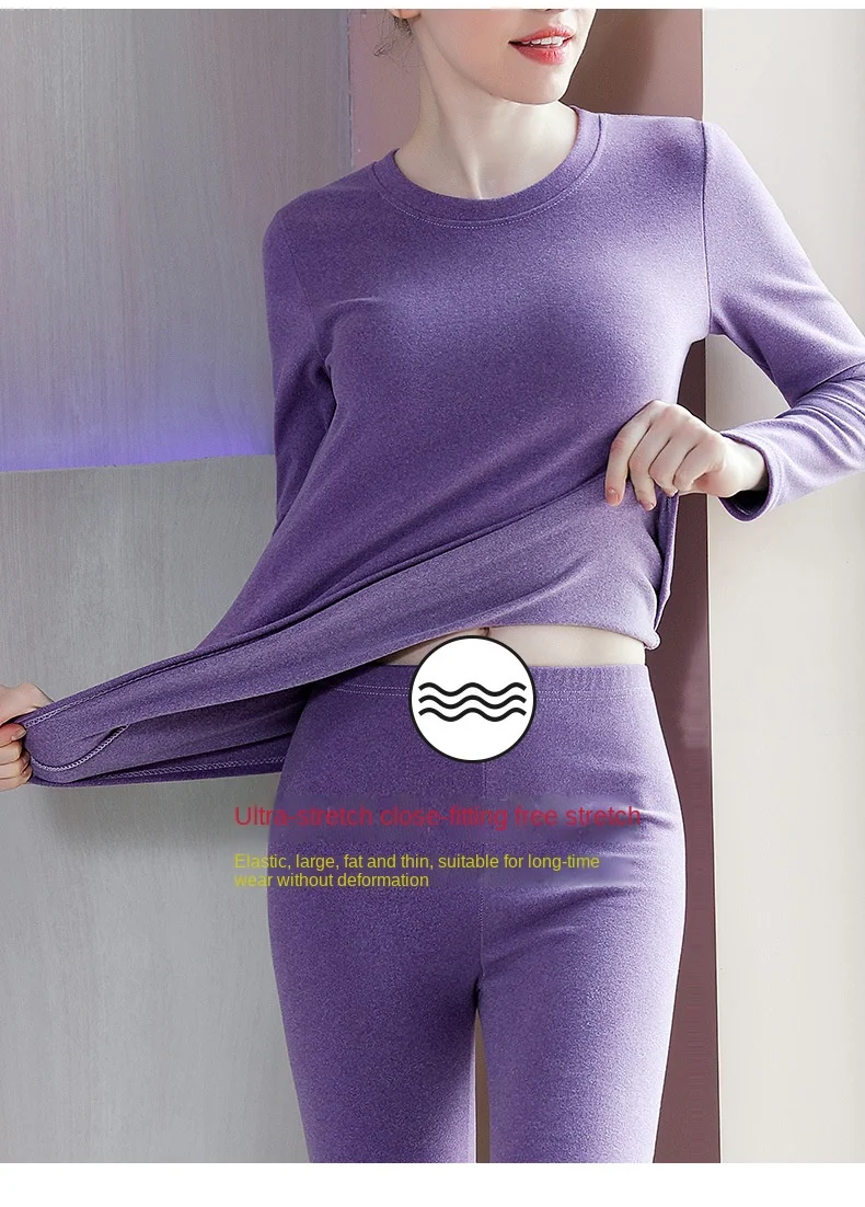 O Neck Shirt Base Women Thermal Underwear Long Johns For Women