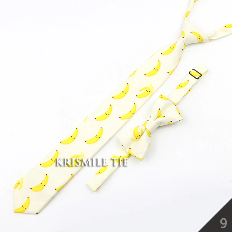 Cartoon Floral Kinder Krawatte Bowtie Set Baumwolle Dünne Dünne Beiläufige Einfarbig Jungen Mädchen Bunte Einstellbare Hemd Gravata Geschenk – Detail 11