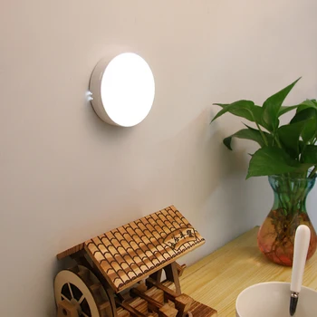 

Motion Sensor Wireless Night Lights Bedroom Decor Light Detector Wall Decorative Lamp Staircase Closet Room Aisle Lighting Lamp