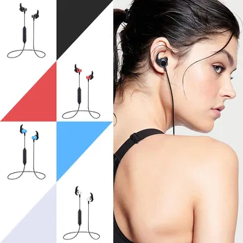 

Wireless Bluetooth Earphones Sweatproof Sport Headset Stereo Earbud With Mic