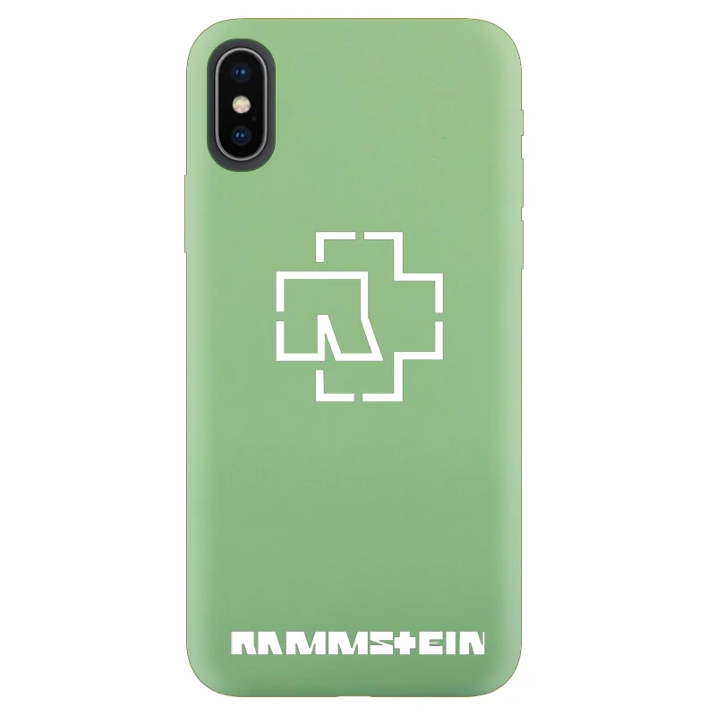 Rammstein Музыкальный Чехол для samsung Galaxy S10 S9 S8 S7 S6 Plus Lite edge Мягкий силиконовый чехол для телефона - Цвет: Color  Green