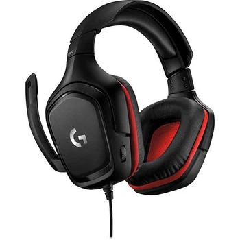 

Headset Logitech g332 leatheratte, 981-000757, for computer and game consoles, overhead, black/red