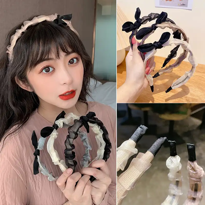 新しい女性スエードソフトベタ印刷ヘッドクロスノット弾性ヘアバンドバンダナ女の子ヘアバンドヘアアクセサリー Women S Hair Accessories Aliexpress