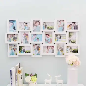 

18 Photos Frame Home Decoration Wall Pictures Frame DIY Assembly Family Decor for Living Room Bedroom Wall Art Decals
