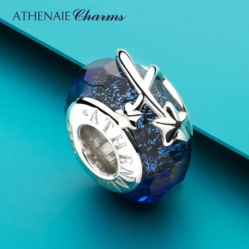 Женское Ожерелье-браслет ATHENAIE, браслет из стерлингового серебра S925 пробы из муранского стекла