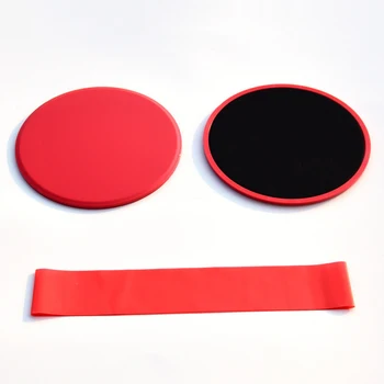 

Gliding Discs Sliders Exercise Strength Stability Abdominal Slides+Stretch Belt Optional Color Wear Resistant