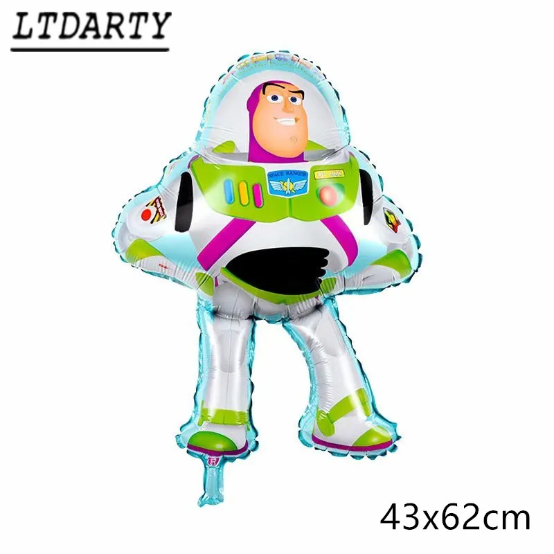 as picture 50 шт. игрушки мультфильм История Базз Лайтер Hudi Фольга шар 18 дюймов С Днем Рождения Детские вечерние украшения воздушный шар игрушка - Цвет: as picture