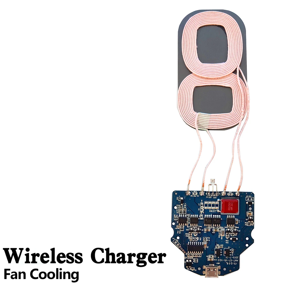Veeaii быстрый блок печатных плат беспроводной зарядный коврик для samsung Galaxy S9 S8 Note8 DIY 10 Вт микро usb вход PCBA для iPhone 8 xs 8 Plus