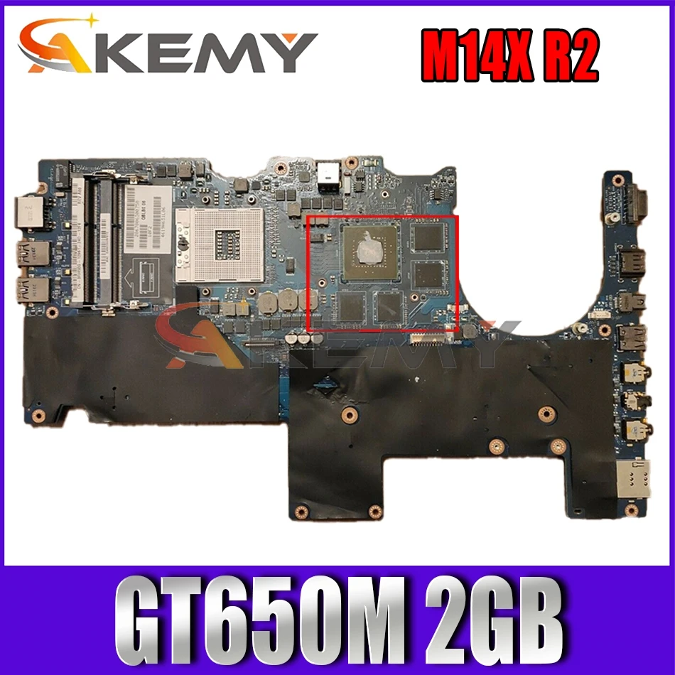 Akemy NEW 0RH50G RH50G For DELL Alienware M14X R2 Motherboard QBLB0 LA-8381P GT650M 2GB Mainboard 100%TESTED | Компьютеры и офис