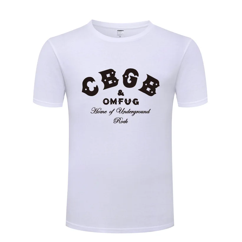 Punk Rock Music CBGB Printed Men T Shirt Hip Hop T Shirts Men Cotton Short Sleeve Male Tshirt Streetwear Tee Shirt Homme Funny