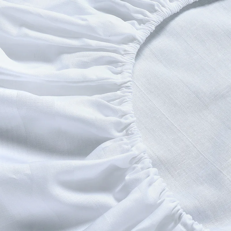 Pure Cotton Beauty Salon Bed Sheet Cover Elastic Band Sheet Non-slip SPA Massage Bed Sheet Cover 100% Cotton 4 Sizes 3