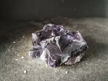 

66.3gNatural dark purple fluorite, crystal mineral crystal specimen