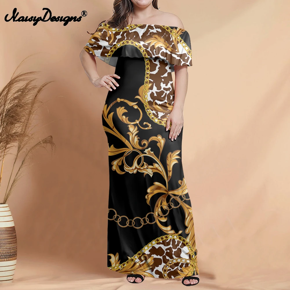 

Noisydesigns/женские платья; Сезон лето; Коллекция 2021 года; Размеры 7xl; Женские элегантные Пляжные Платья с цветочным узором; Роскошные леопардовые платья; Винтажное платье на заказ; Прямая поставка