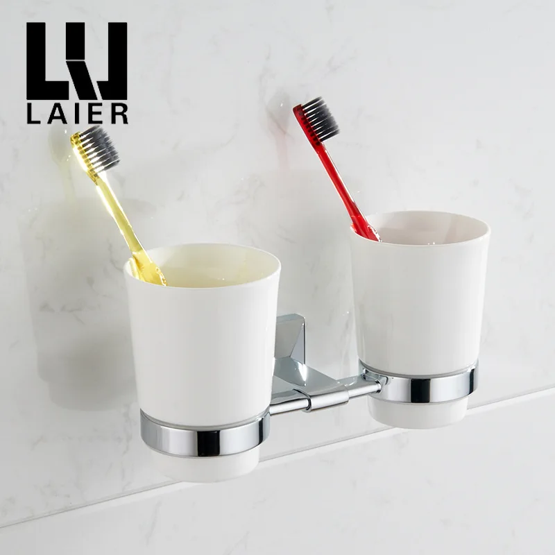 Vidric медная парная подставка для зубных щеток чашка держатель для зубной щетки стакан набор щетка для мытья чашки держатель настенный бис