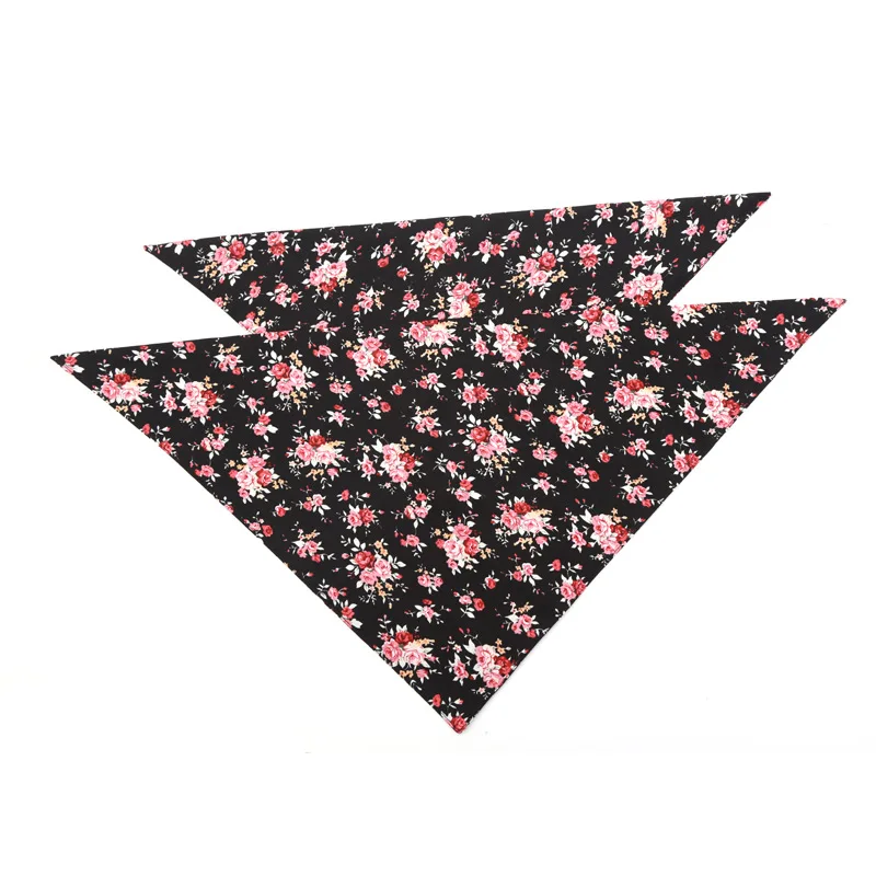 Europe And America Hot Sales Flower Pet Triangular Scarf Handkerchief Dog Headscarf Headdress Doubl