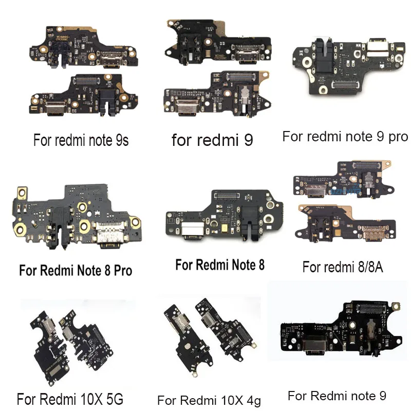 2/PCSFor Xiaomi Redmi Note 8 8A 8T 9 9A 10 10X Pro 4G 5G зарядка через USB Зарядное устройство Док станция зарядного устройства с портом доска + микрофон станция для зарядки с гибким кабелем