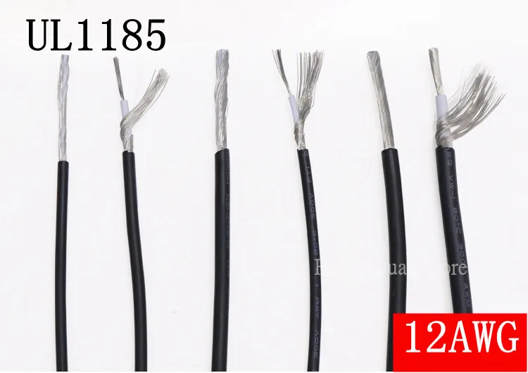 

Shielded Wire Signal Cable 12AWG Channel Audio 1 Single Core Electronic Headphone Copper Anti-interference Shielding Wire UL1185
