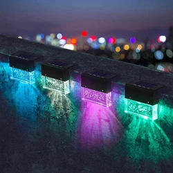 Lampe LED solaire à énergie LED, luminaire d'extérieur, idéal pour un jardin, une rue, des escaliers ou une clôture 