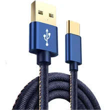 Eighfitech новая джинсовая строка данных для Iphone Micro USB позолоченный зарядный кабель type-c для мобильного телефона