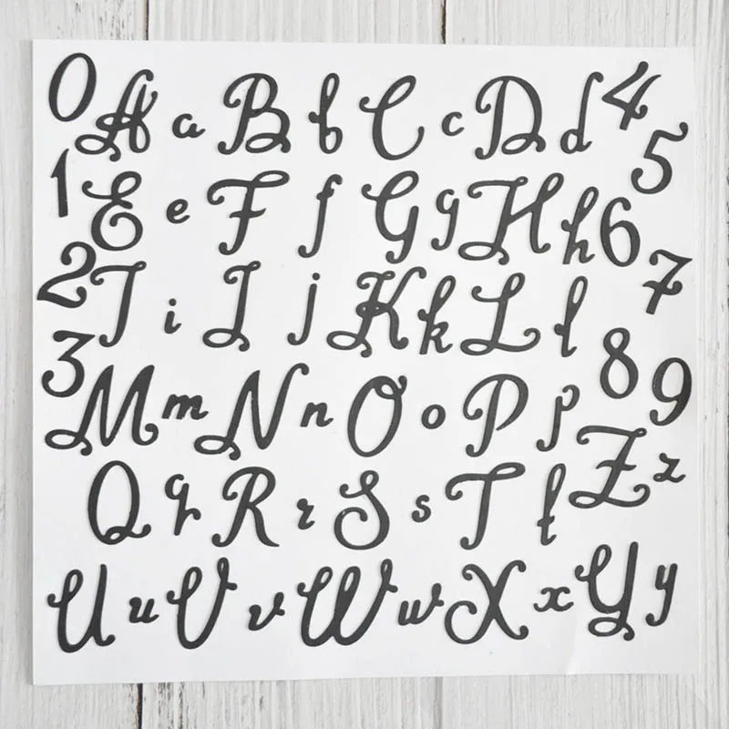 

Happymems Alphabet Metal Cutting Dies For Scrapbooking Stencils DIY Album Cards Decoration Embossing Folder Craft Die Cuts New