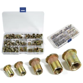 

Set Rivet Nuts Parts Equipment 120Pcs Thread Insert Fasteners Furniture