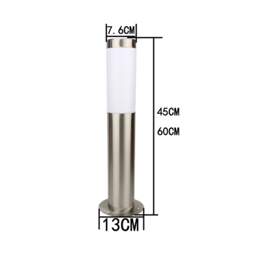 Thrisdar открытый садовый столбовой фонарь из нержавеющей стали дачный пейзаж