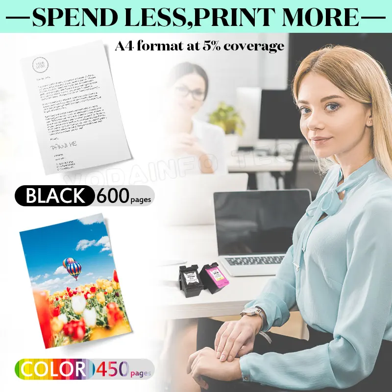 Description Picture 6 of item305XL Ink Cartridge Replacement For HP 305 HP305 Compatible DeskJet Series 4100 4110 4120 4121 2700 2722 Printer Cartridges XL