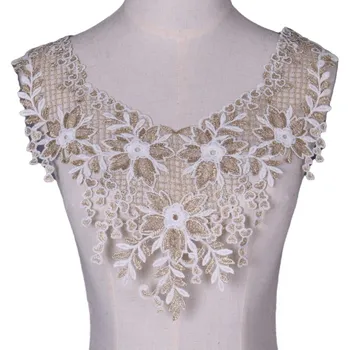 

Embroidered Lace Neckline Collar DIY Lace Fabric Sewing Sequined Decoration Dress Clothing Accessories