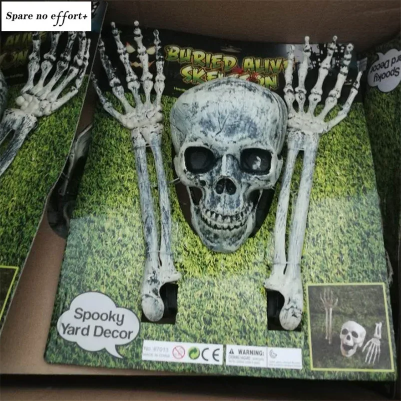 

Creepy Halloween Party Props Bar Club Spooky Arrangement Animated Skeleton Halloween Props Scary Skull Halloween Decoration