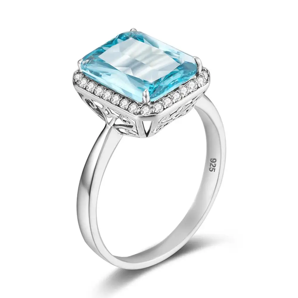 Настоящее серебро 925 кольцо для женщин с бриллиантом винтажное Bague Femme Argent