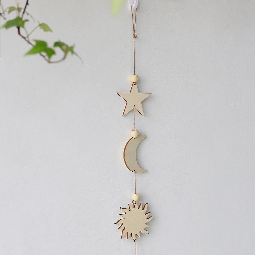 Gold Metal Moon Phase Wall Hanging