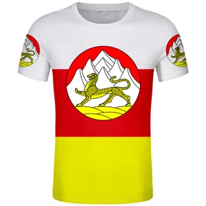 North Ossetia Alan Of Republic Custom Name Number T Shirt Russian Federation University Flag Russia T-shirt Alania Aran Clothing