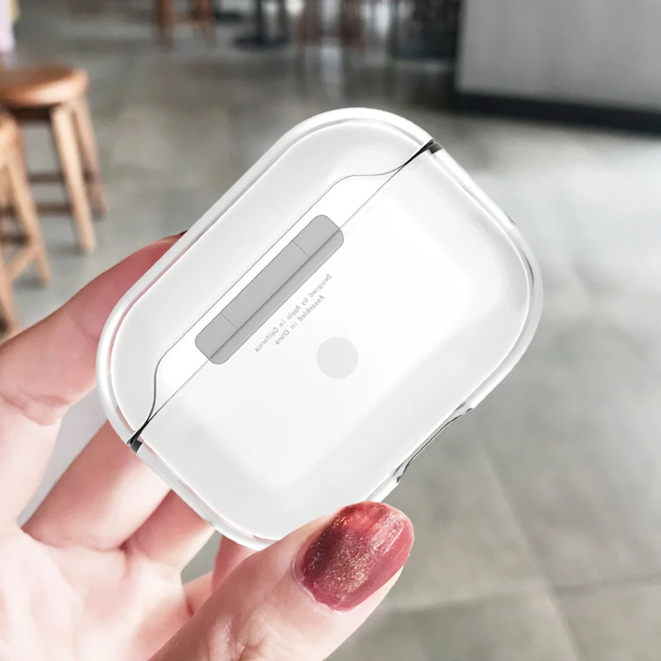 3D чехол для наушников для Airpods Pro Чехол силиконовые фрукты груша Мультяшные наушники/Earpods чехол для Apple Air pods Pro 3 чехол Брелок - Цвет: Hard clear