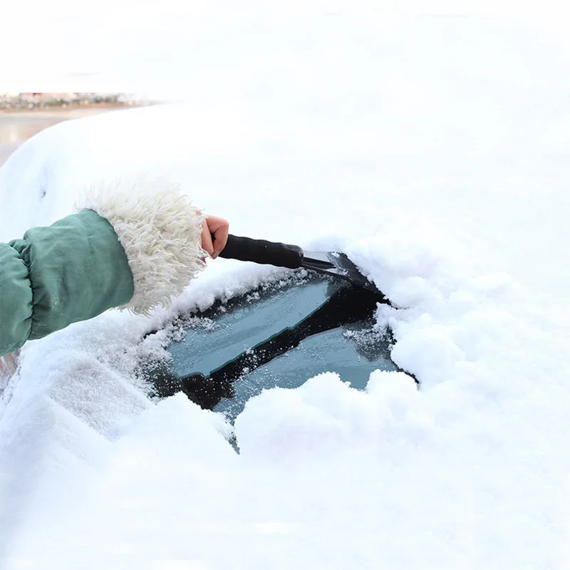 Automobile Sponge Handle ice Shovel Windshield Defroster Winter snow Shovel Anti icing Equipment Car Cleaning tools