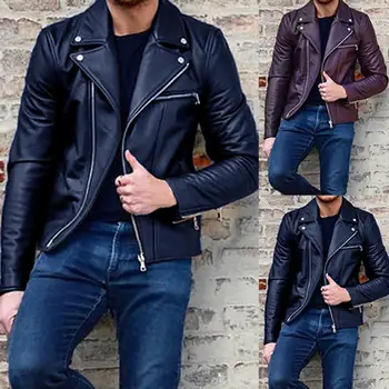 

Men Jacket Leather Jacket Men winter coat Men Warm Jacket men