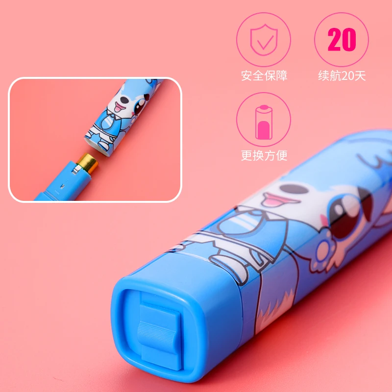 Child Electric Toothbrush Cartoon Pattern Double-sided Waterproof Tooth Brush Oral Cleaning For Kids With 2PCS Replacement Head Child Electric Toothbrush Cartoon Pattern Double-sided Waterproof Tooth Brush Oral Cleaning For Kids With 2PCS Replacement Head