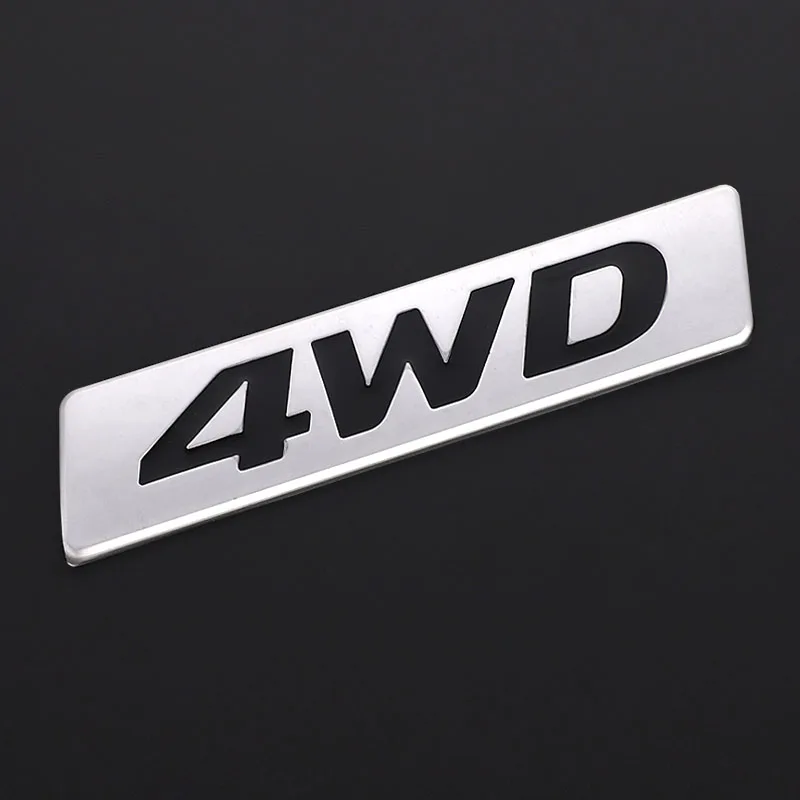 Металлическая 3d наклейка 4WD с эмблемой 4X4 наклейки для Honda CRV Accord Civic Suzuki Grand Vitara Swift