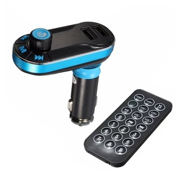 

12-24V Dual USB Charger Wireless Bluetooth Car Kit MP3 Player FM Transmitter Handsfree Audio Dual USB Fast Charger Car Accessory