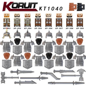 

Single sell dwarf military Medieval Knights Group The Lord of the Rings toys building block for children block toys KT1040