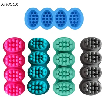 

Massage Bar Silicone Molds 4 Cavities 4.5oz Soap Mold DIY Soap Making 5 Colors