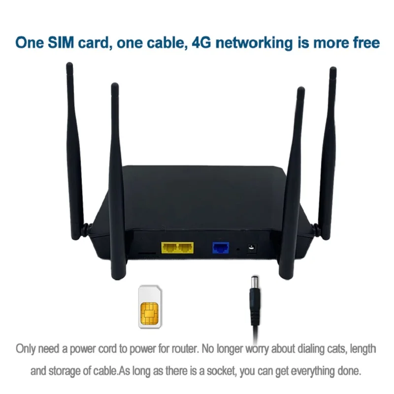 Hotspot Móvel Wifi Lte 3g 4g com Slot para Cartão Sim Roteador Lte 300mbps sem Fio Peças Antena Externa até 32 Usuários - Imagem 5