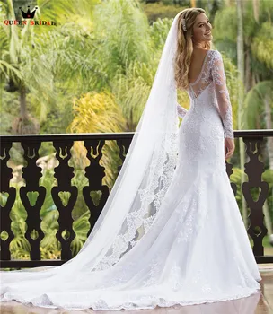 

Custom Made 3.5 Meter Lace Wedding Veil Cathedral Wedding Accessories White Ivory Long Marriage Bridal Veil With Comb BV03