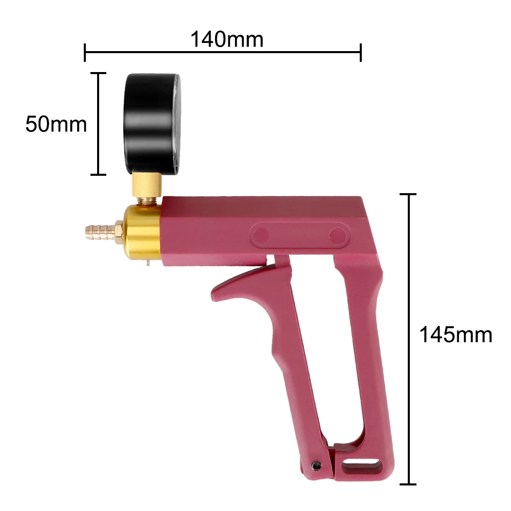 Brake Bleeder Tester Set Vacuum Pump Carrying Case Screw Adapter