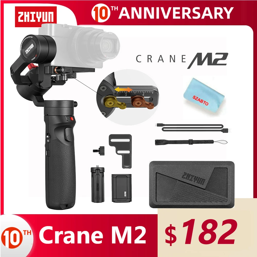 ZHIYUN Crane M2 Gimbals для смартфонов беззеркальная экшн компактная камера 500g3 AxisHandheld Gimbal стабилизатор в наличии|Риги и упоры| | АлиЭкспресс