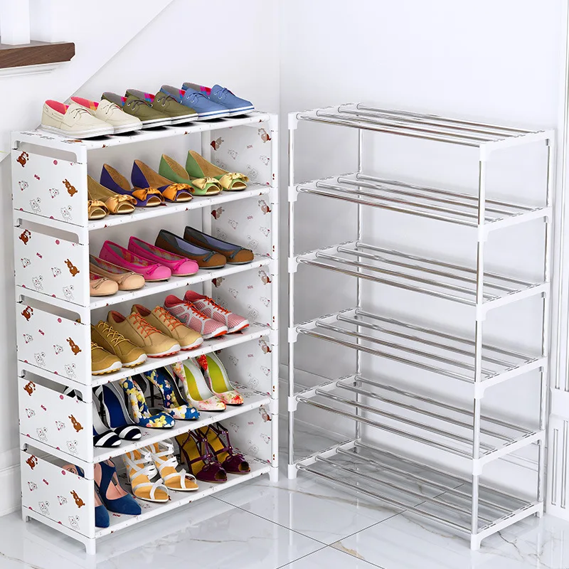 

Shoe Rack Simple Reinforcement Strong Multi-layer Assembly Household Doorway Economical Dustproof Storage Shoe Cabinet Dormitory
