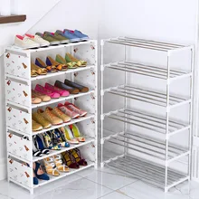 Cremalheira de sapato simples reforço forte multi-camada conjunto doméstico porta econômica dustproof armazenamento sapato armário dormitório