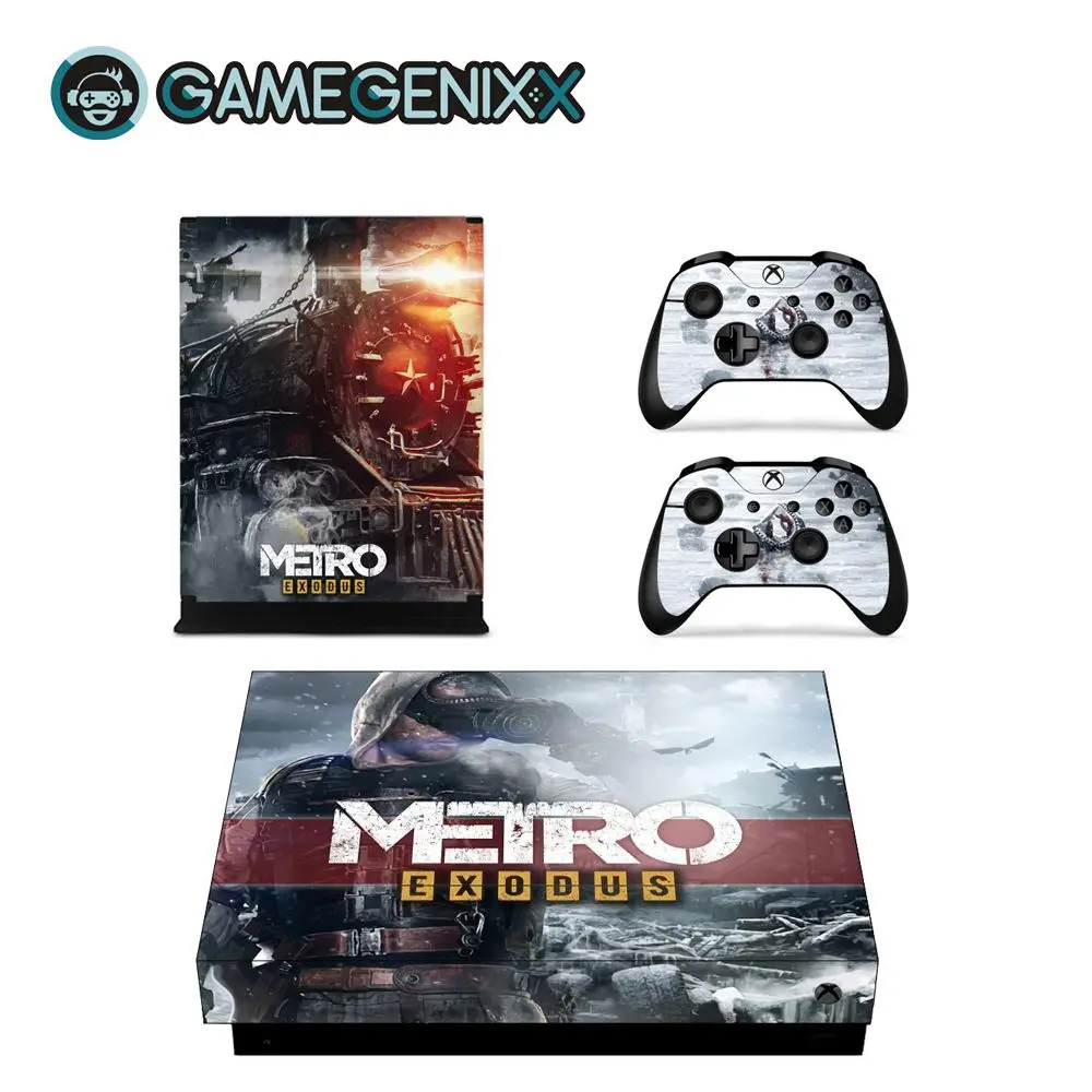 Наклейка на кожу GAMEGENIXX защитный винил наклейка для консоли Xbox One X и 2 контроллера-Metro