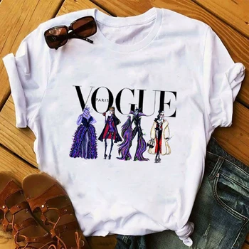 

Women 2020 Cartoon Funny Vogue Fashion Villain Queen Lady Ladies Graphic Female Womens Top T Shirt T-shirts Tee T-Shirt