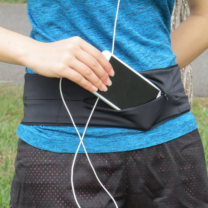 

Outdoor Sport Waist Bag Men And Women Running Multi-functional Phone Bag Yoga Belt Zipper Body Hugging Anti-Theft Hidden Bag