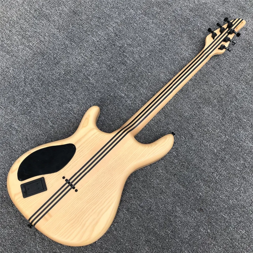 Черный Mayones 6 струн электрогитара, шея через тело, черное дерево гриф черное оборудование Mayones гитара, abalone связывание